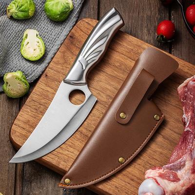 Damascus Pattern Kitchen Cleaver Meat Knife Butcher Utility Boning Knife Chicken Bone Kitchen Shears For Cooking Utensils