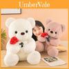 Süßer Cartoon Rose Teddybär Plüschtier Puppe Kissen Großhandel Fabrik Lieferant