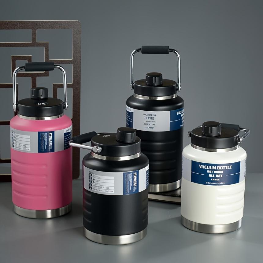 Borraccia Termica Acciaio Inossidabile 304 Grande Capacità 2L Portatile Jug Sportivo Termos Portatile Secchiello Acqua TonTon