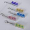 Pc High Transparency Material Transparent 3 Key Decompression Test Shaft Press Sound Crisp Hole Hole Key Buckle With Light