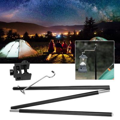 Durable Aluminum Alloy Foldable Light Pole Collapsible Three-Fold Light Stand Lamp Bracket Outdoor Camping