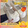 Pearl small leather shoes spring new Mary Jane shoes 2025 thick heel high heel single shoes platform with skirt princess round head