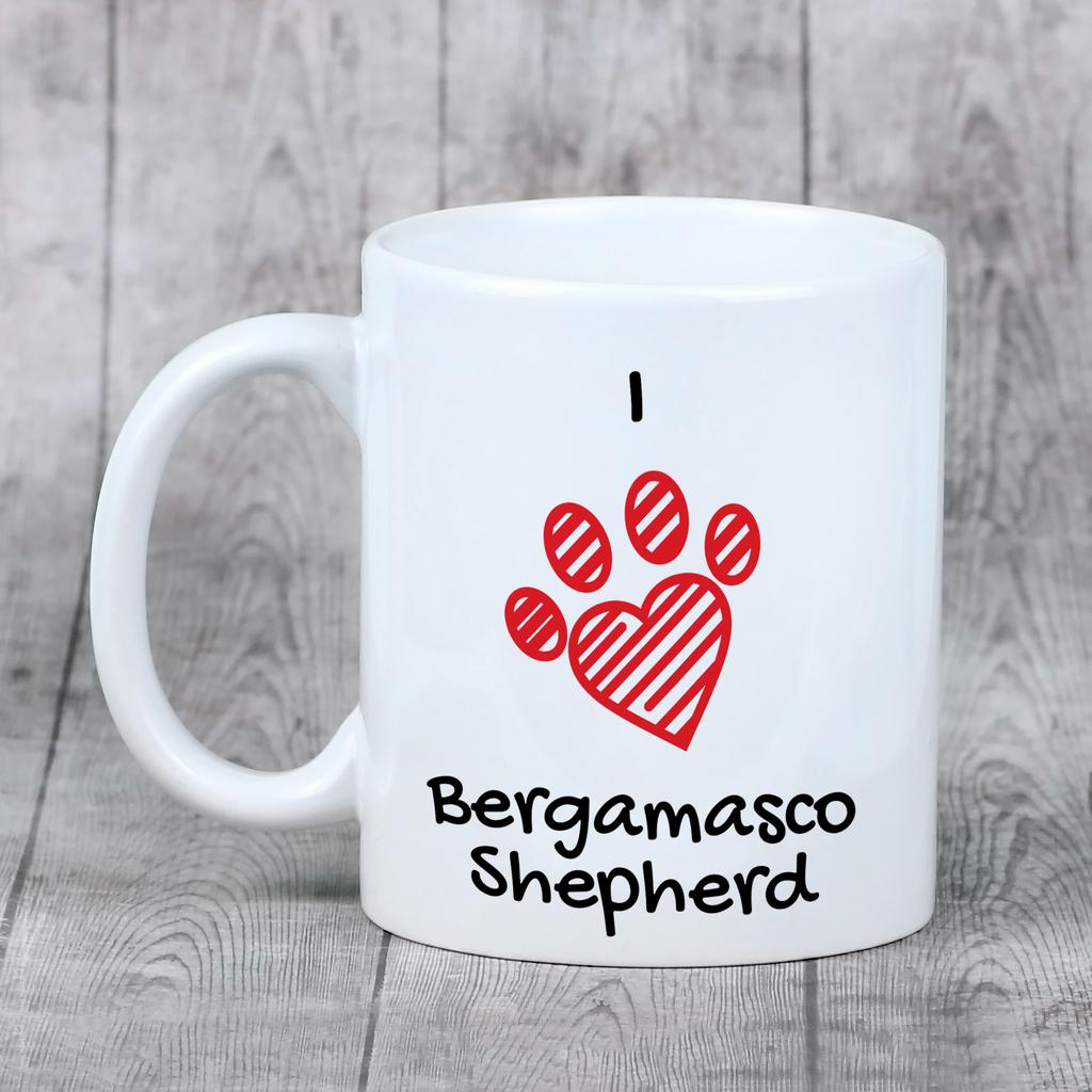 Bergamasco Shepherd Dog, Bergamasco Sheepdog - Cup with a Dog, Cute Cup with Graphics, a Gift with Your Photo from the Art-Dog Brand