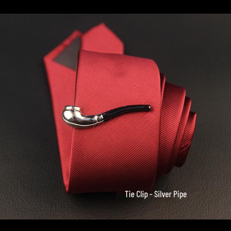 Men's Stylish Silver & Gold Tie Clip Set - Modern, Sleek Designs