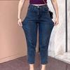 High-Waisted Pear-Shaped Harem Jeans for Women - Slimming Nine-Point Dad Carrot Pants