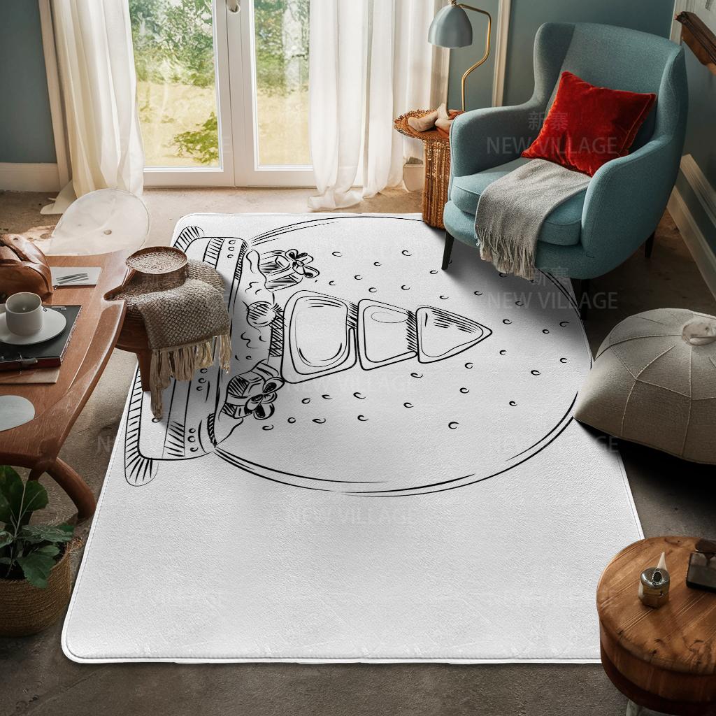 House Entrance Carpet Home Door Mat Living Room Bath Foot Bathroom Non-slip Water Absorption Rugs Bath Merry Christmas Winter