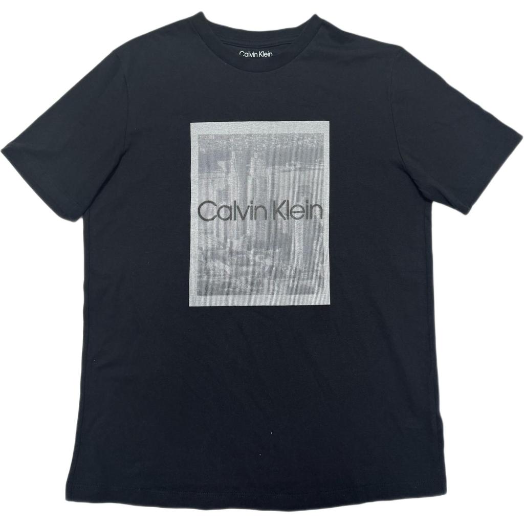 Calvin Klein Fashion Print Cotton Comfortable Round Neck Short Sleeve T-Shirt Women tops 40WP445-001