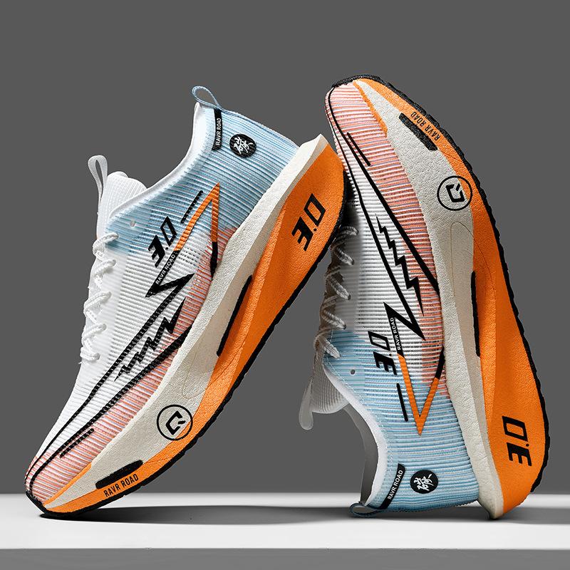 Primary and secondary school students carbon board running shoes professional competitive sports shoes physical education class lightweight