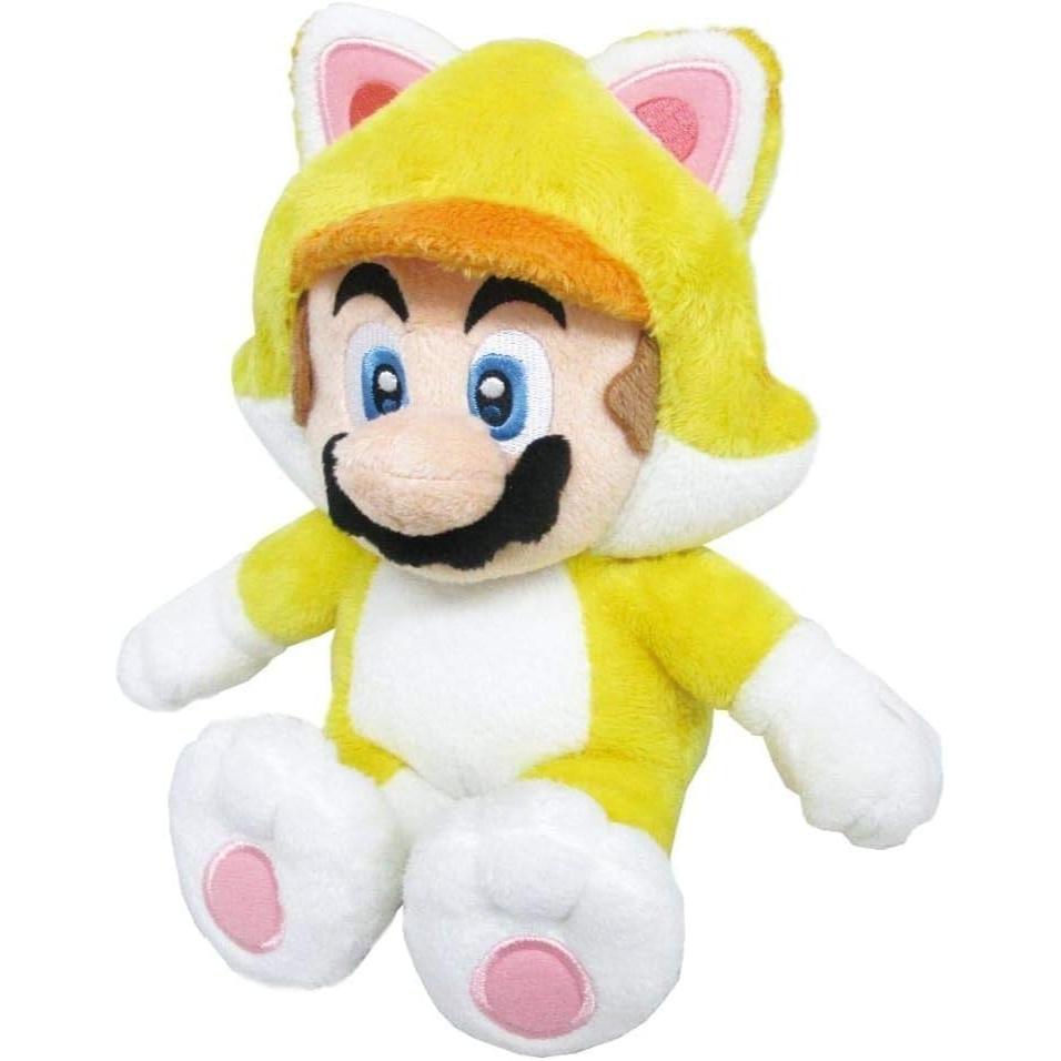 Super Mario 3D World: Cat Mario (S) & Cat Peach Plush Set