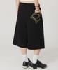 PEACE MAKER Pce Applique Deep Tuck Bermuda Sweat Shorts (Black & Camo)
