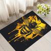 1 Stück Bienen und Waben Druck, Design Teppich - Weich, Rutschfest und Langlebig Gaming Zimmer Dekoration für Schlafzimmer, Wohnzimmer