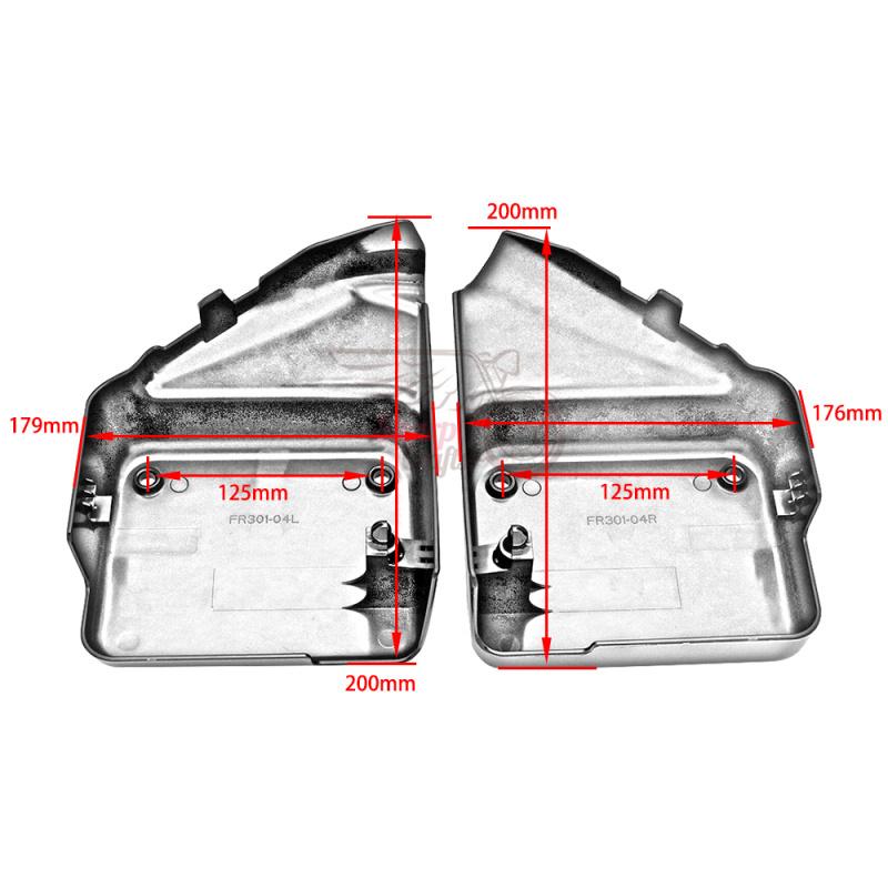 Motorcycle ABS Plastic Battery Side Fairing Covers For Honda Shadow Spirit VT750 DC 2000-2009 Black Widow 2000-2007 Panel Frame