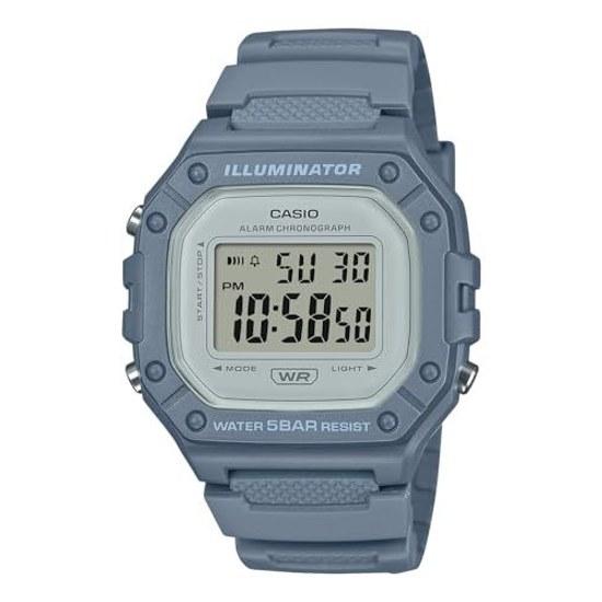 Casio wristwatch Collection domestic official product web limited model W-218HC-2AJF mens blue