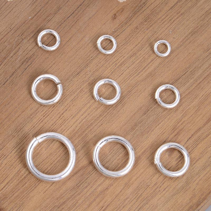 S925 Sterling Silver Open Jump Rings for DIY Bracelets, Necklaces & Earrings