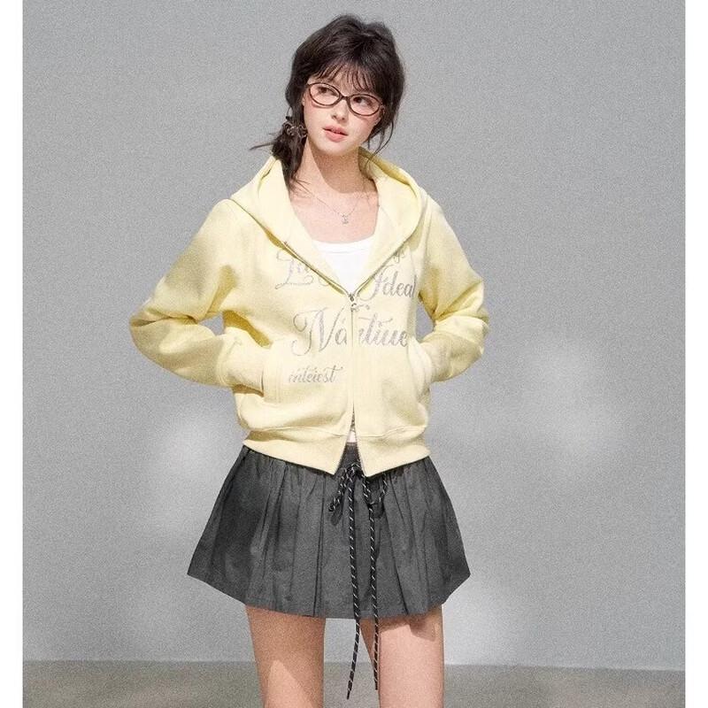 Женская короткая толстовка LADY IDEAL с капюшоном на молнии S