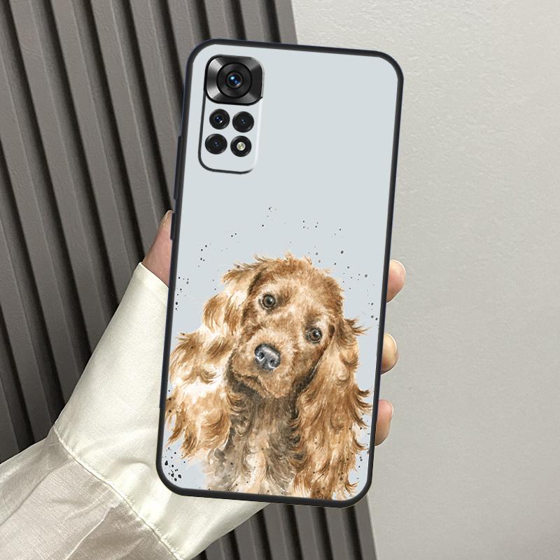 Cocker Spaniel Dog Case For Xiaomi Redmi Note 10 11 12 Pro 8 9 Note 11S 10S Redmi 12C 9C 10A 10C Cover Shell