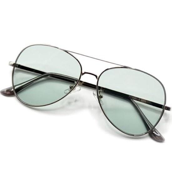 MERRY PLEASURE Sunglasses Men Women UV Cut Fashion Glasses Teardrop Aviator Colored Light Color Lenses