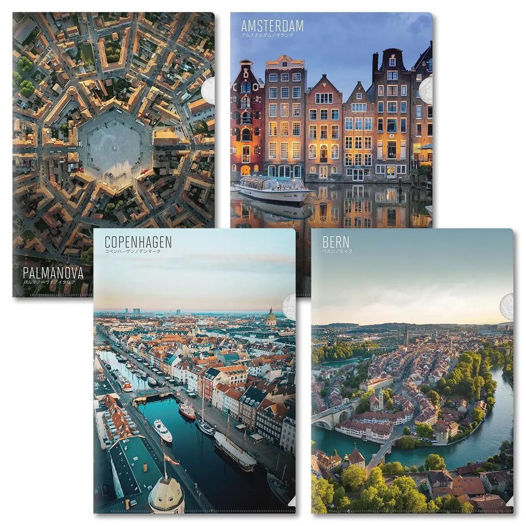 Clear File Set of 12 a reason behind that magnificent [Map World] B "There's scenery."