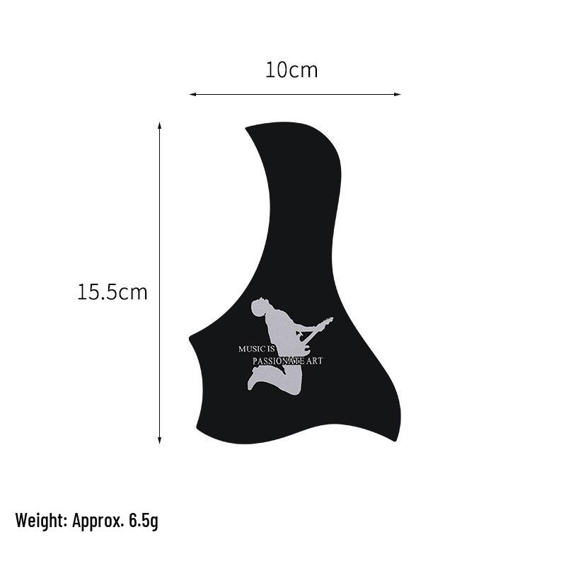 Gitaar slagplaat voor 38", 40", 41" – Gekleurde Onregelmatige Vorm, Geschilderd Stickerbord Accessoire
