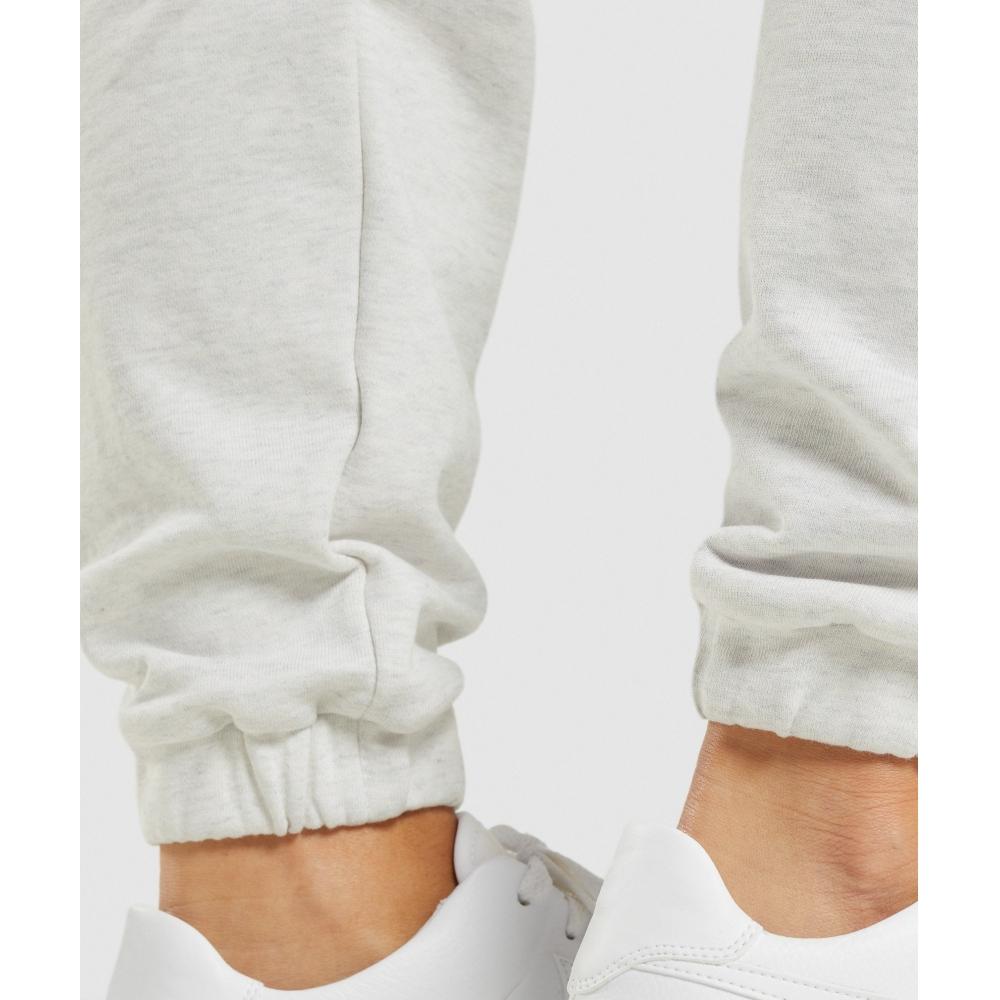 Gymshark Rest Day Sweats Joggers White Marl B2a7q Wbfg