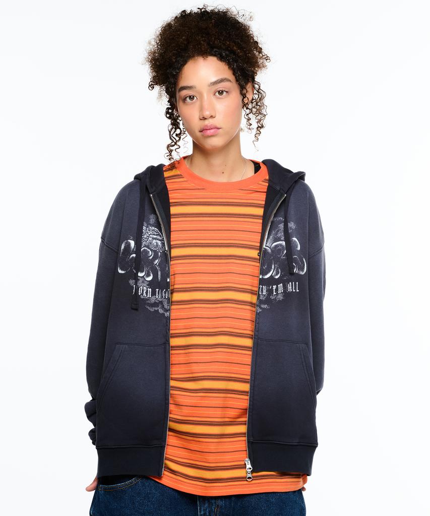 WKNDRS Striped Ls T-Shirt (Orange)