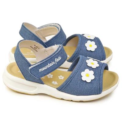 MF S016C Denim 2E Girls' Sandals, 19.0 Cm,