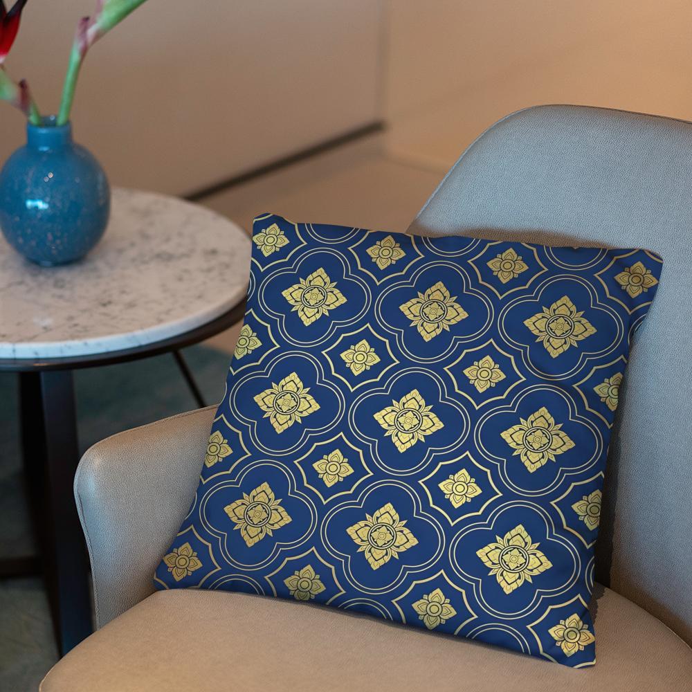 Indonesien Batik Design Kissenbezug 2-in-1 Wendbar Plüsch Kissenbezug | Auto/Sofa/Bett | Perfektes Geschenk