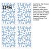 4 Sheets Bowtie Decals Blue/Pink Bow Knot Wall Stickers Peel And Stick Wall Decor Stickers for Nursery Bedroom Kids Room