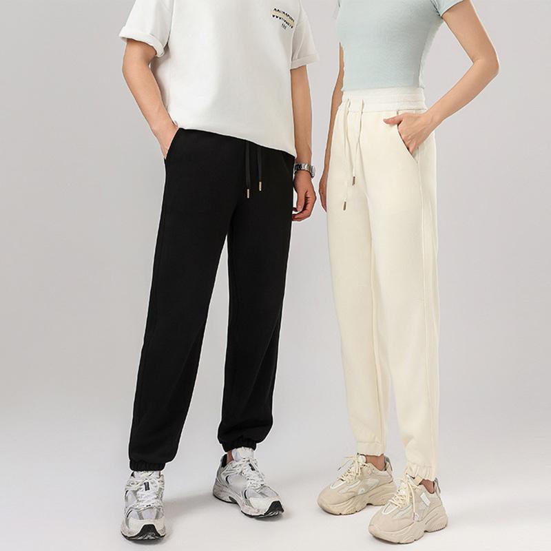 Damen Herbst Winter Lockere Lässige Bequeme Jogginghose Kordelzughose mit Taschen Bündel Fußhose