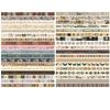 YUBBAEX Masking 36 Retro Vintage Antik Washi Wert Perfekt für und Scrapbooks Klebeband, Rollen, Muster, Klebeband, Packung, Planer, Dekorationen, Verpackung,