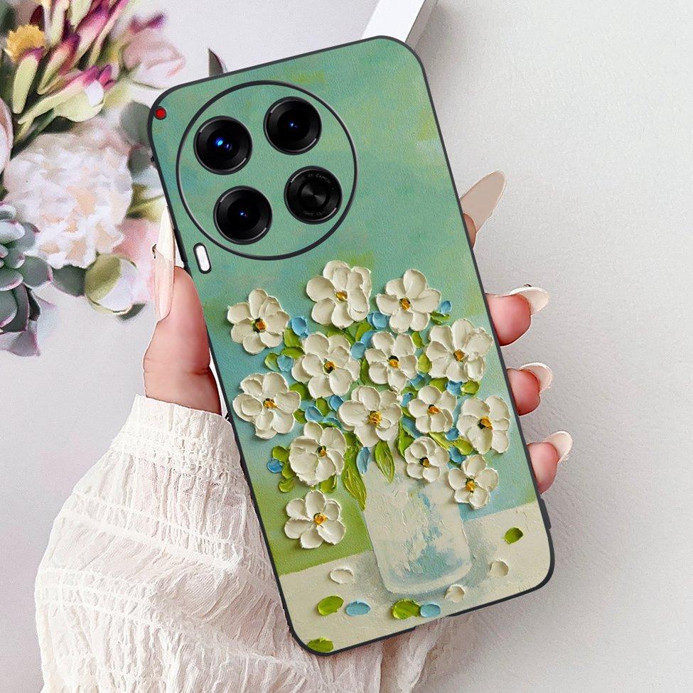 Black For Tecno Camon 30 CL6 CL6k Phone Case For Techno Camon 30 5G CL7 Cover Luxury Fashion Funny Cute Funny Painted Soft TPU