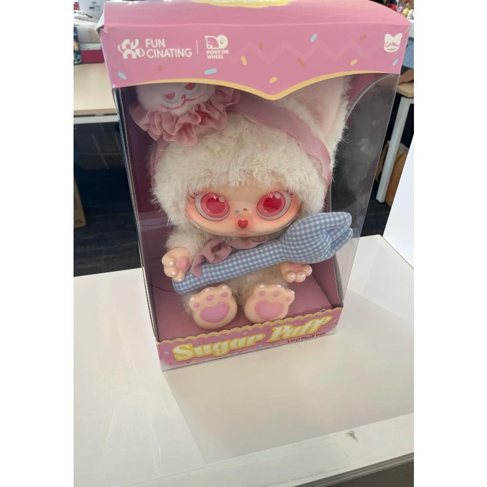 

FUNCINATING Gismow Sugar Puff 400% Vinyl Face Plush Toy Macaron Limited Edition Doll Gift