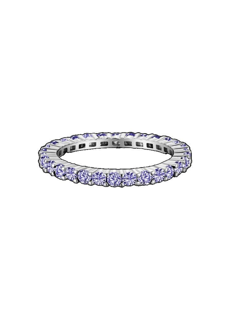 

925 Silver Fashion Shiny Multicolored Full Zircon Stackable Plain Ring For Women Daily Party Personalized Fine Jewelry 5