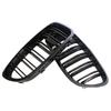 Front Kidney Double Slat Grill Grille For BMW 5 Series F10 F11 F18 2010 2011 2012 2013-2017 Dual Line Glossy Black Racing Grills