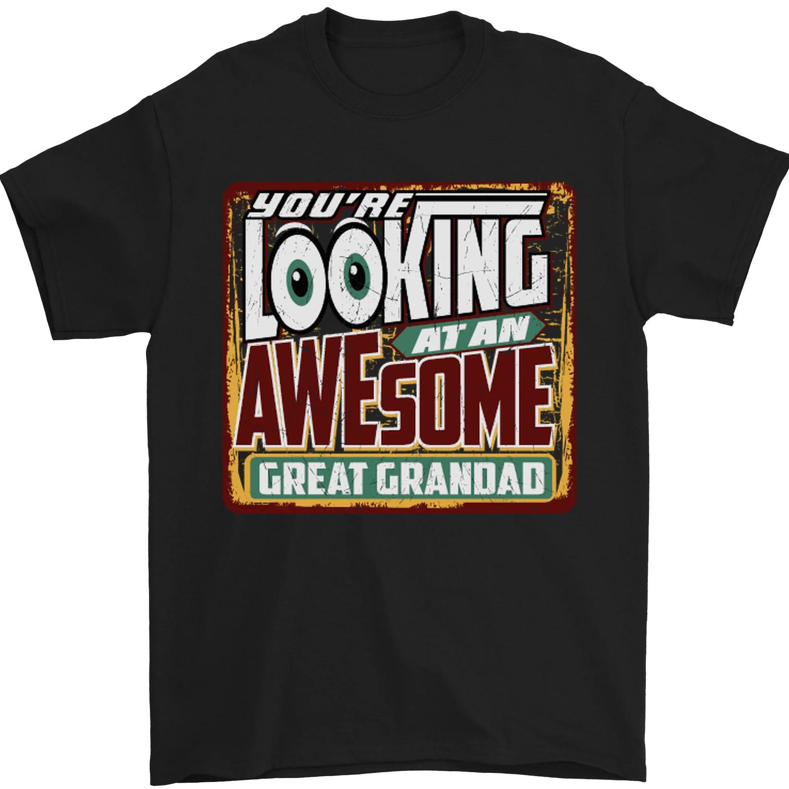 An Awesome Great Grandad Mens T-Shirt 100% Cotton M