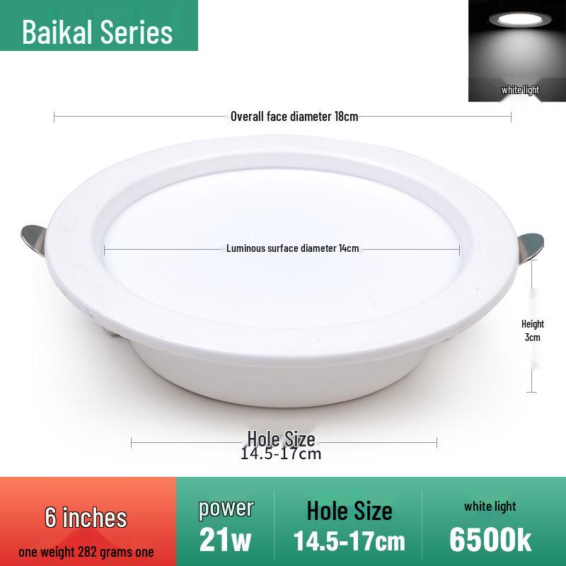 Kommerzielle Einbau-Downlight für Deckenöffnungen von 3,5, 4, 6, 8 & 15 Zoll