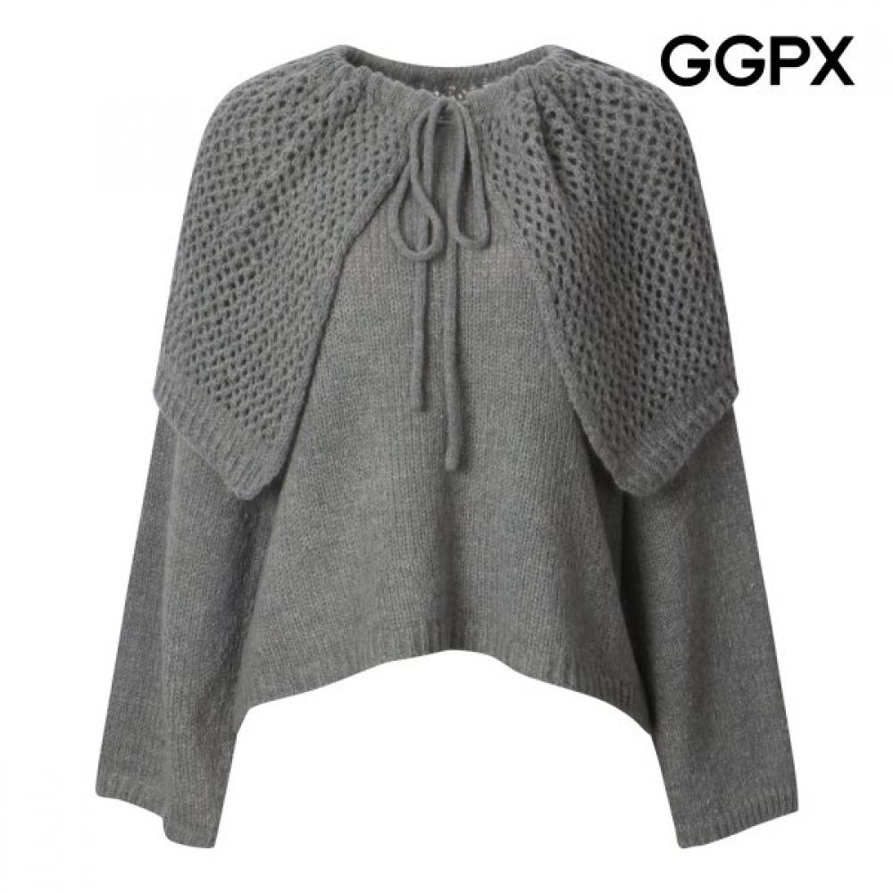 Ggpx Honeycomb Wrap Set Wool Knit Gq2kp008b Ivory/F