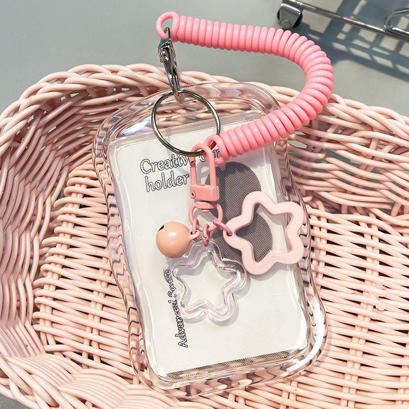 Kreatywny projekt Kpop Photocard Holder Przezroczysty uchwyt na karty Brelok do kluczy Zdjęcia rękawy Karta autobusowa Etui na kartę studencką Ochraniacz na zdjęcia