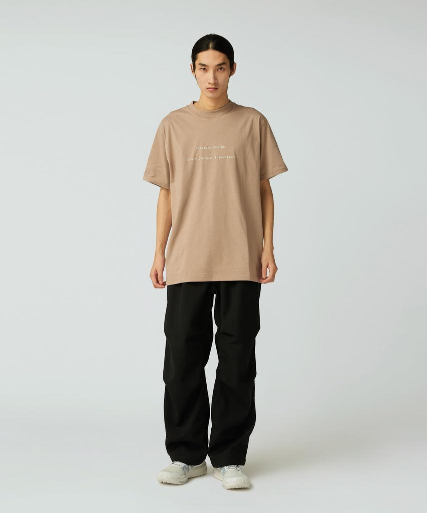 Snow Peak Jikaro Firering Table Short and XXL T-Shirt TS-25AU004, Sleeve, Men's Women's, Beige,