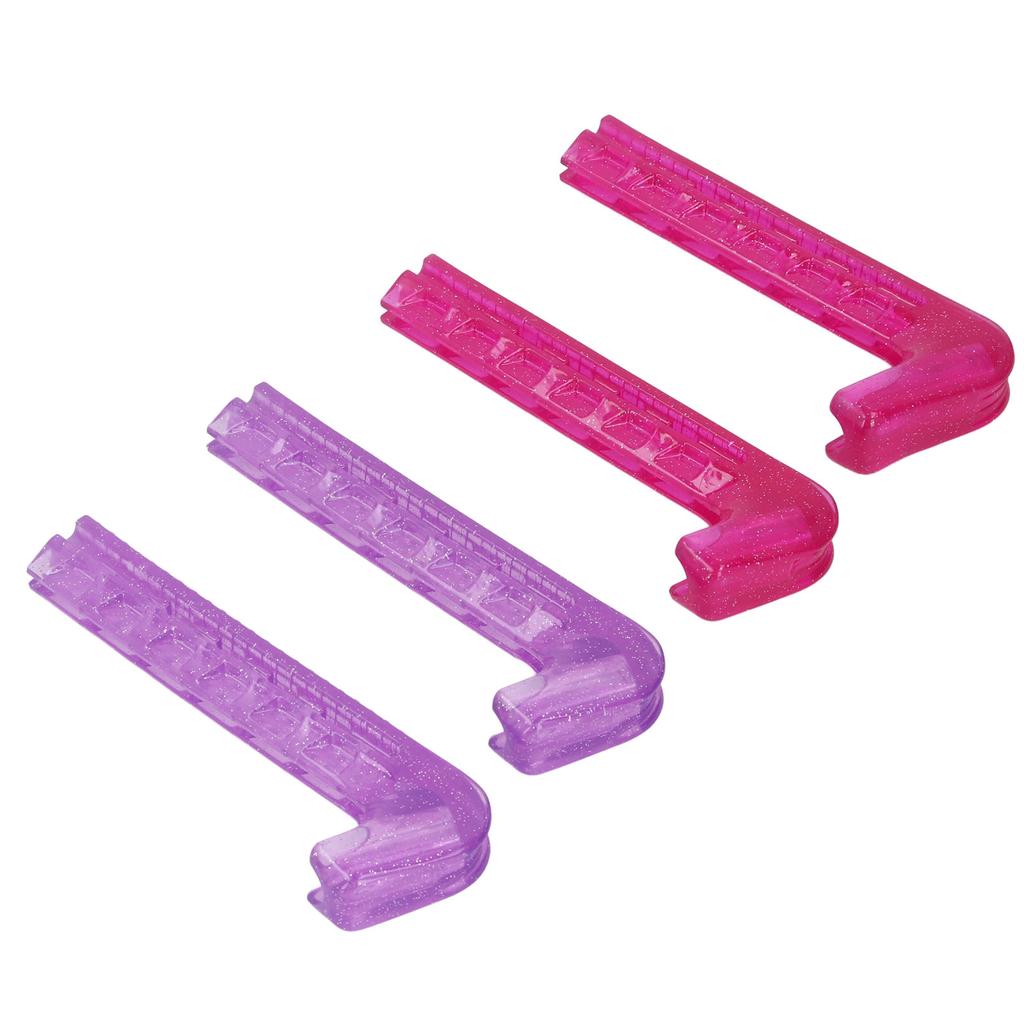 Ice Skate Guard Double Color Hard Plastic Cuttable Ice Skate Blade Cover for   Skate
