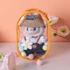18cm High-Transparency Vinyl Doll Case - Multicolor Stroller Bag with Hanging Option for Anime Collectibles
