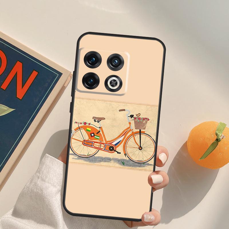 Bike Cycling Art Case For OnePlus 11 10 9 8 Pro 8T 9R 10T 9RT Ace Nord 2 2T CE N10 N100 N20 N200 Back Cover
