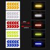 10Pcs Car Reflective Sticker Arrows Pattern Warning Decals For Motorcycle Auto Trunk Tail Bar Bumper Safety Reflective Strips