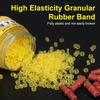 1 Set Wurmköder-Clip Angeln Handgebunden Mit Körnigen Gummibändern Pellets Köderbandagen Köder Elastische Gummiringe