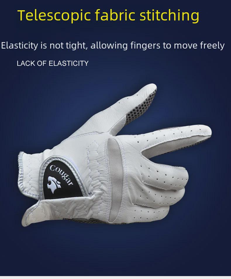 Herr Lammskinn Golfhandskar - Andningsbara, Halkfria, Vänster eller Höger Hand