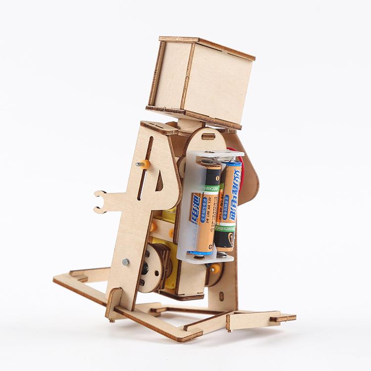 DIY Laufroboter Handmontiertes Modell Wissenschaftskit für Kinder Pädagogisches STEM-Spielzeug G72