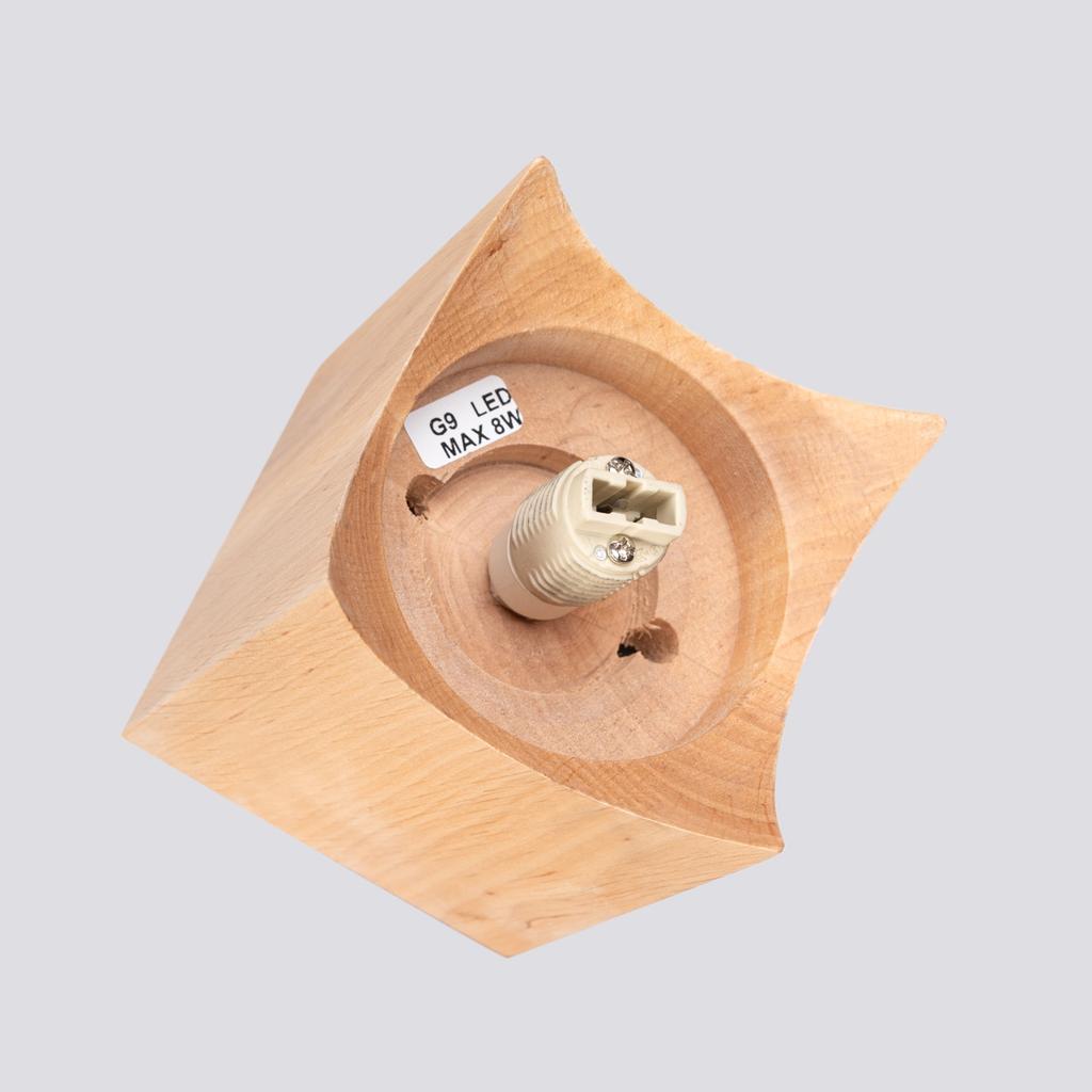 Plafon Solis 1 G9 Naturalne Drewno Wood Sollux Sl.1407