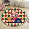 Christmas Round Carpet Atmosphere Washable Dirt Resistant Full Spread Sofa Coffee Table Blanket Christmas Tree Festive Decoration Mat