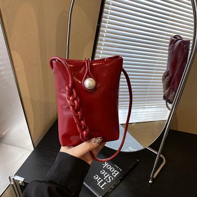 Einfaches Nischen-Design Mini-Damenhandtasche Sommer Neue Mode Vielseitig Einzelne Schulter Schräg über Körper Handytasche