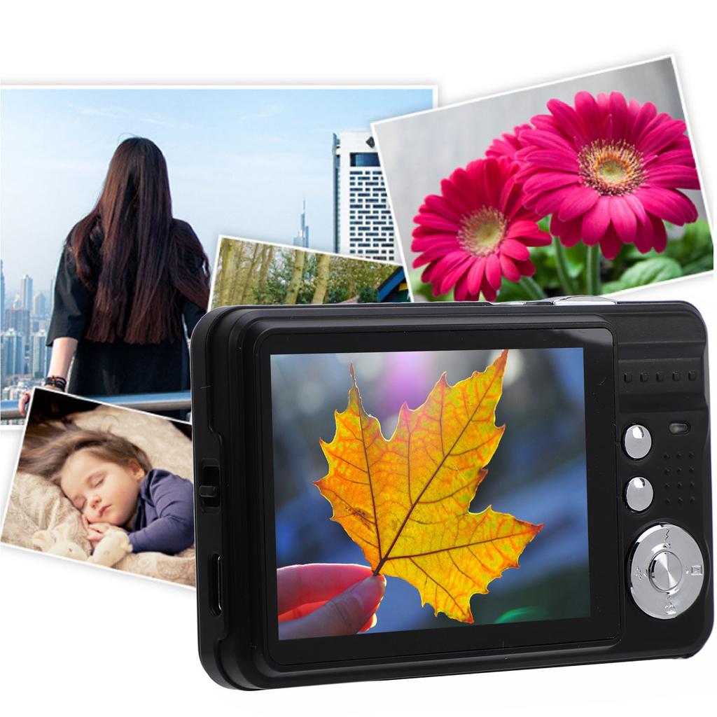Digital Camera 48MP 4K 8x Zoom 20 Filters 2.7 Inch Screen Anti Shaking Rechargeable Portable Compact Camera for Kids Students